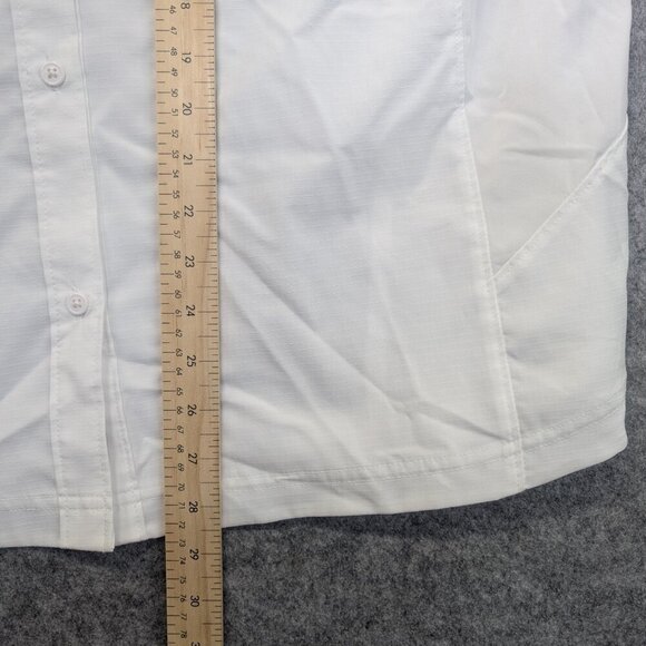 Columbia Omni-shade short sleeve mesh white men lightweight breathable 2x/2tf - Picture 4 of 12